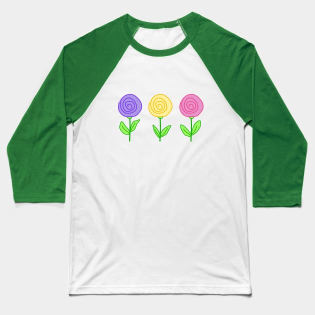 Cute flowers Baseball T-Shirt by TanyaHoma